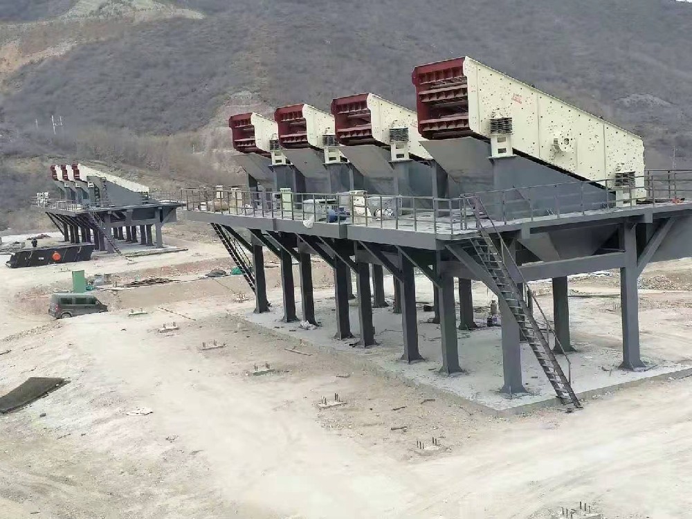 万瑞机械承建安徽绩溪砂石线生产现场